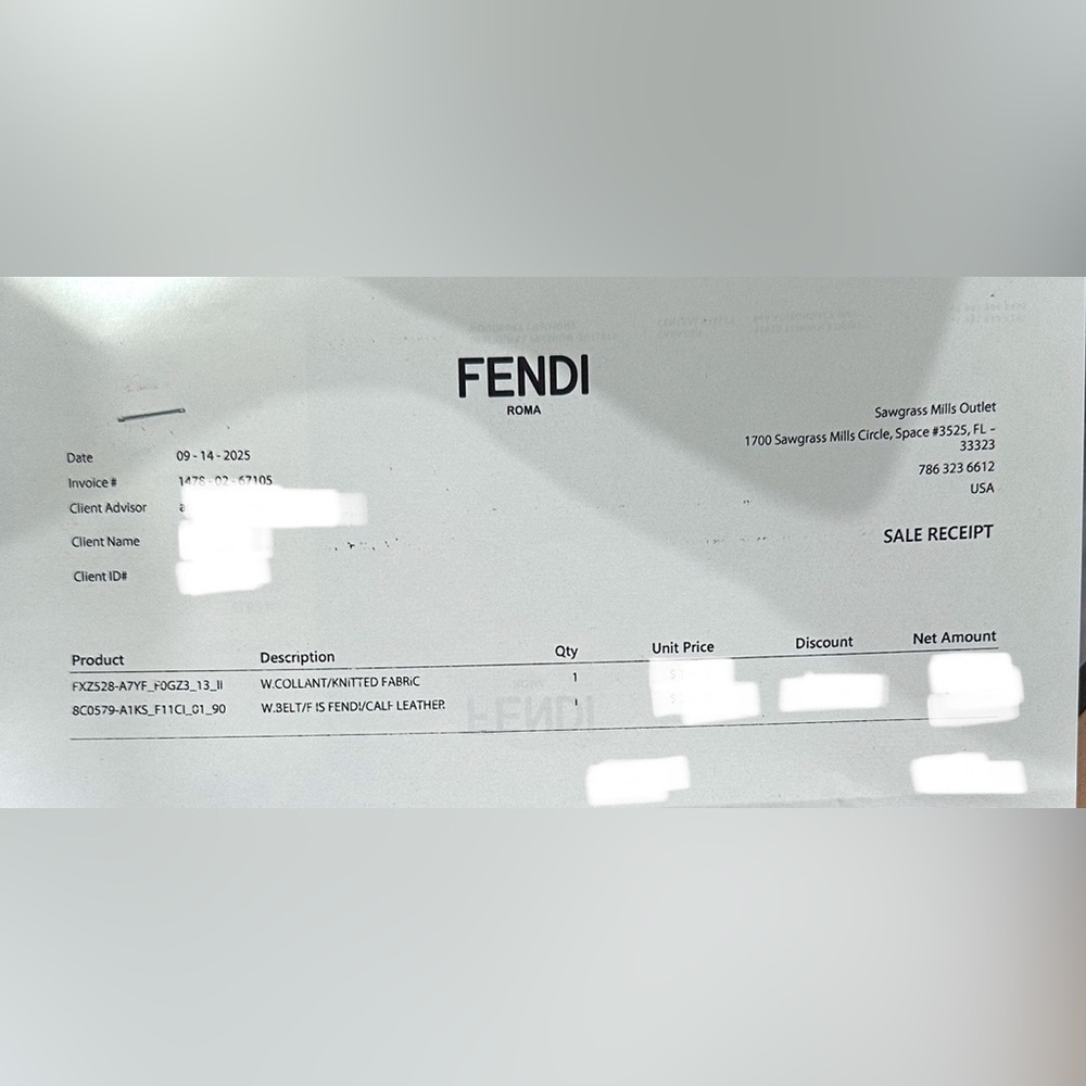 Fendi Bicolor Belt - Picture 6 of 6